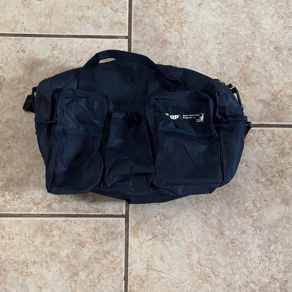 AARP Auto Insurance Program Black Duffle Bag
